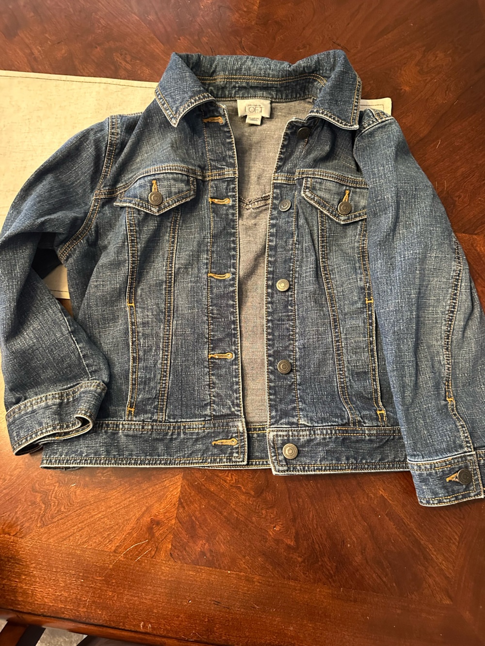 LOFT Blue Denim Jacket sz 10